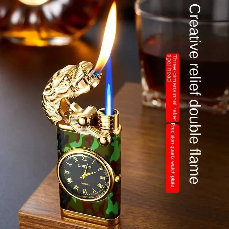 Double flame lighter